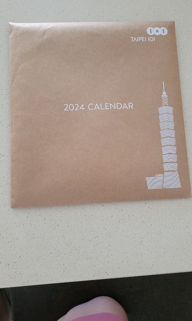 2024 calendar from taipei 101, Hobbies & Toys, Stationery & Craft