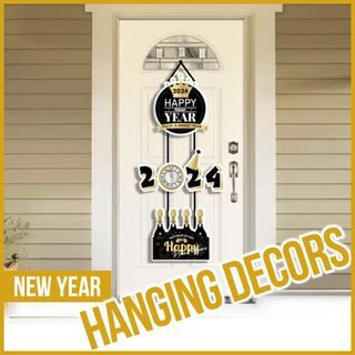 2024 HAPPY NEW YEAR HANGING DECORS FOR DOOR WALL