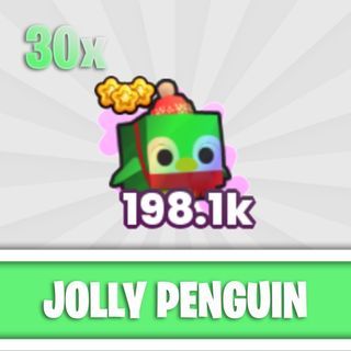 30x Rainbow Jolly Penguin