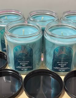 🇺🇸✅ Authentic Bath & Body Works Single Wick Candle Radiant Sky