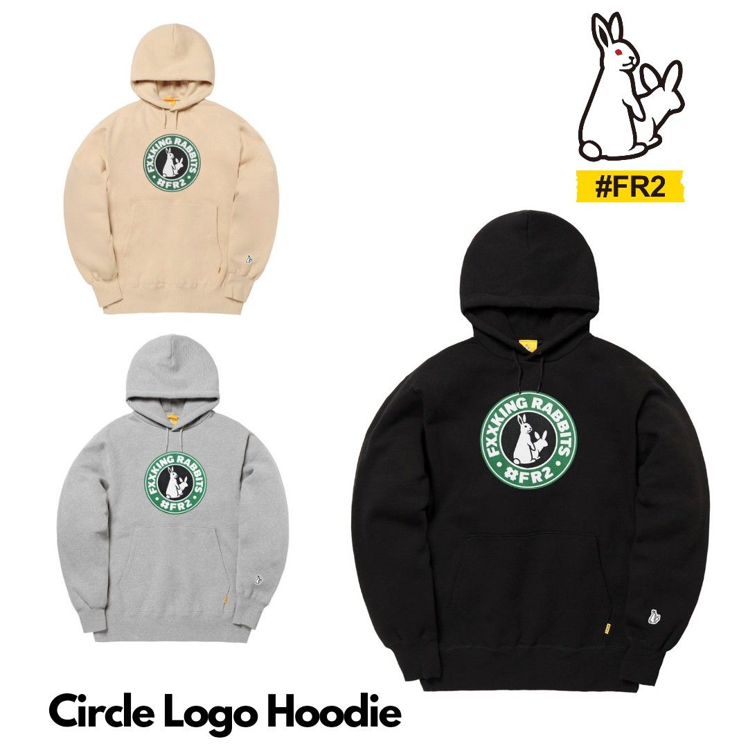 Circle Logo Zip up Hoodie #FR2 ベージュ（CIRCLE LOGO HOODIE – Deus  