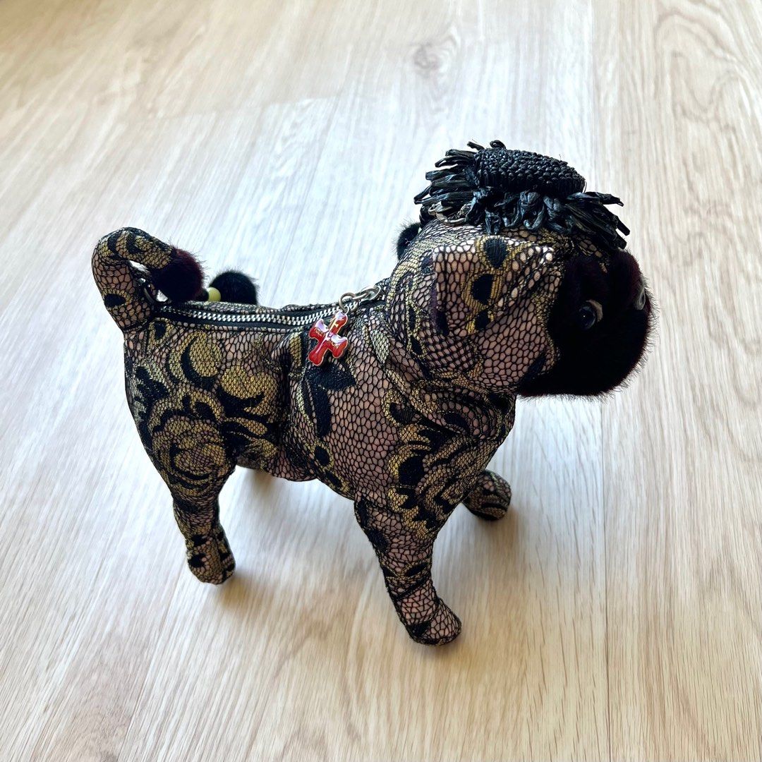 Fuzzy nation pug bag deals