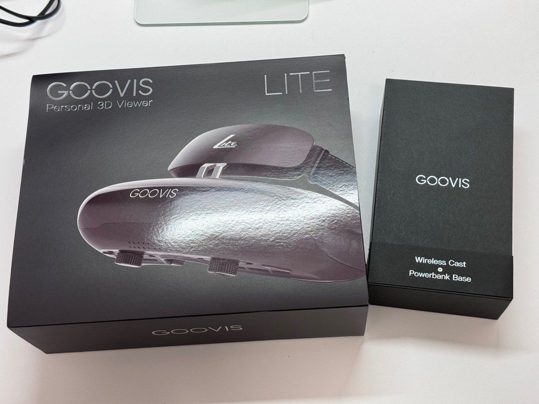 全新Goovis Lite 最清晰專業級3D頭戴顯示器+ Goovis Cast Powerbank