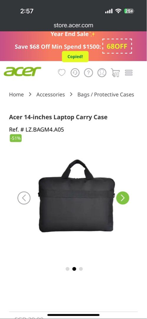 Acer 14 laptop bag Computers Tech Parts Accessories Laptop Bags Sleeves on Carousell
