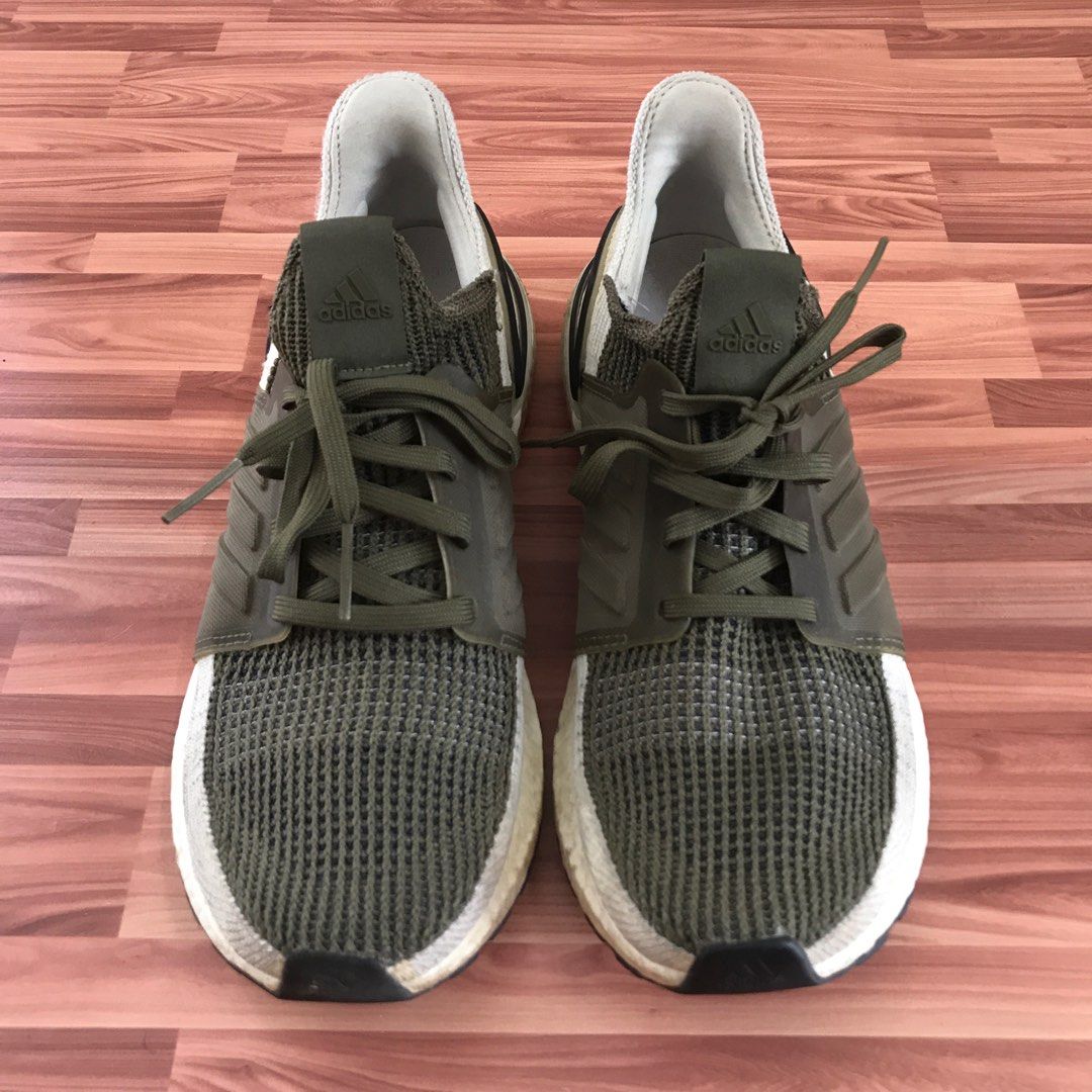 Adidas Ultraboost 19 RAW khaki Fesyen Pria Sepatu Sneakers di