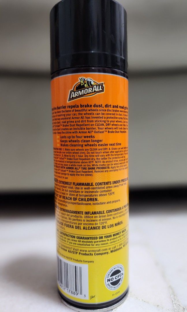 ArmorAll Outlast Brake Dust Repellent, Car Accessories, Accessories on Carousell