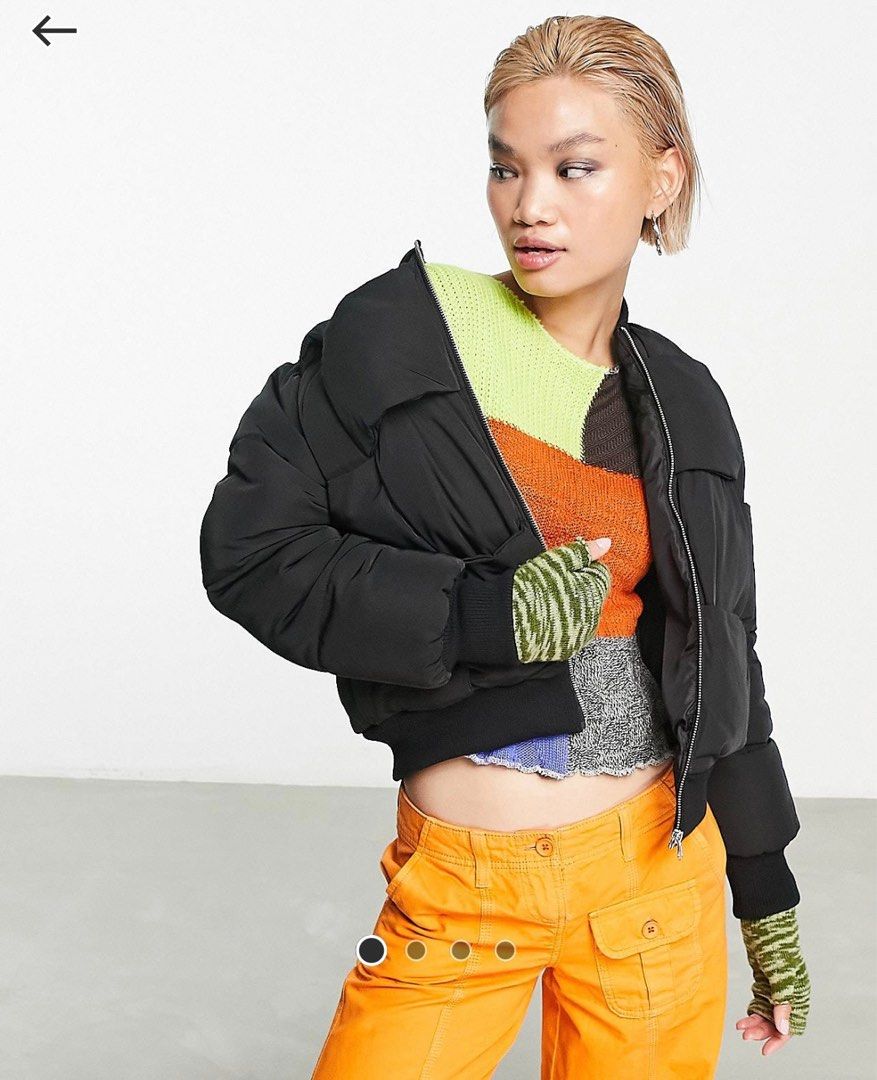 Collusion cropped sales tech jacket