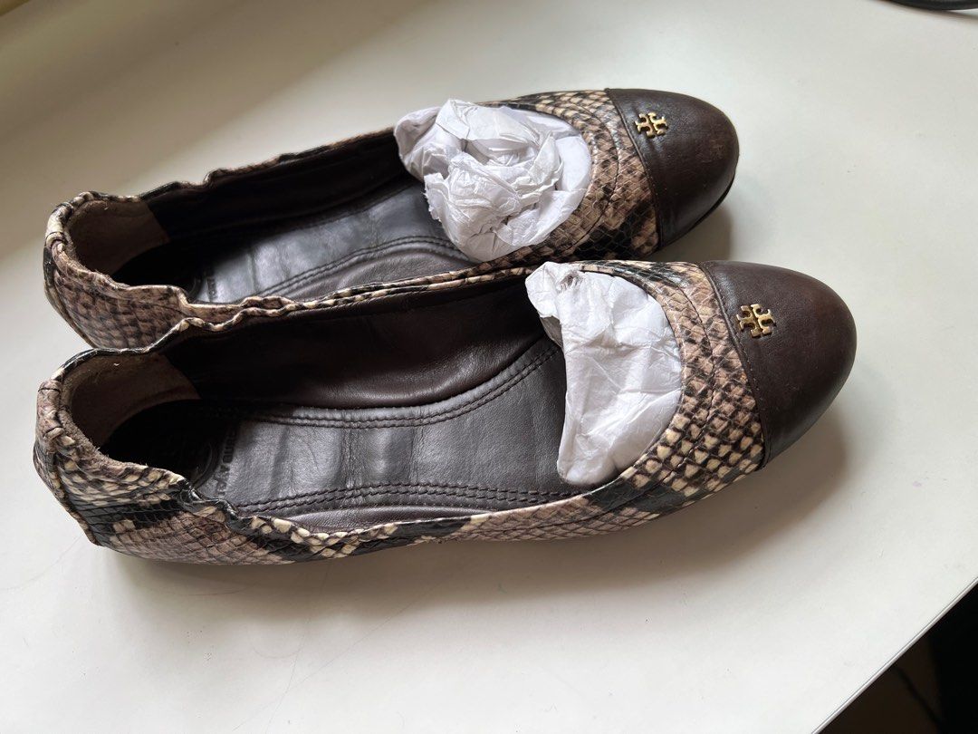 Authentic Tory Burch snakeskin shoes