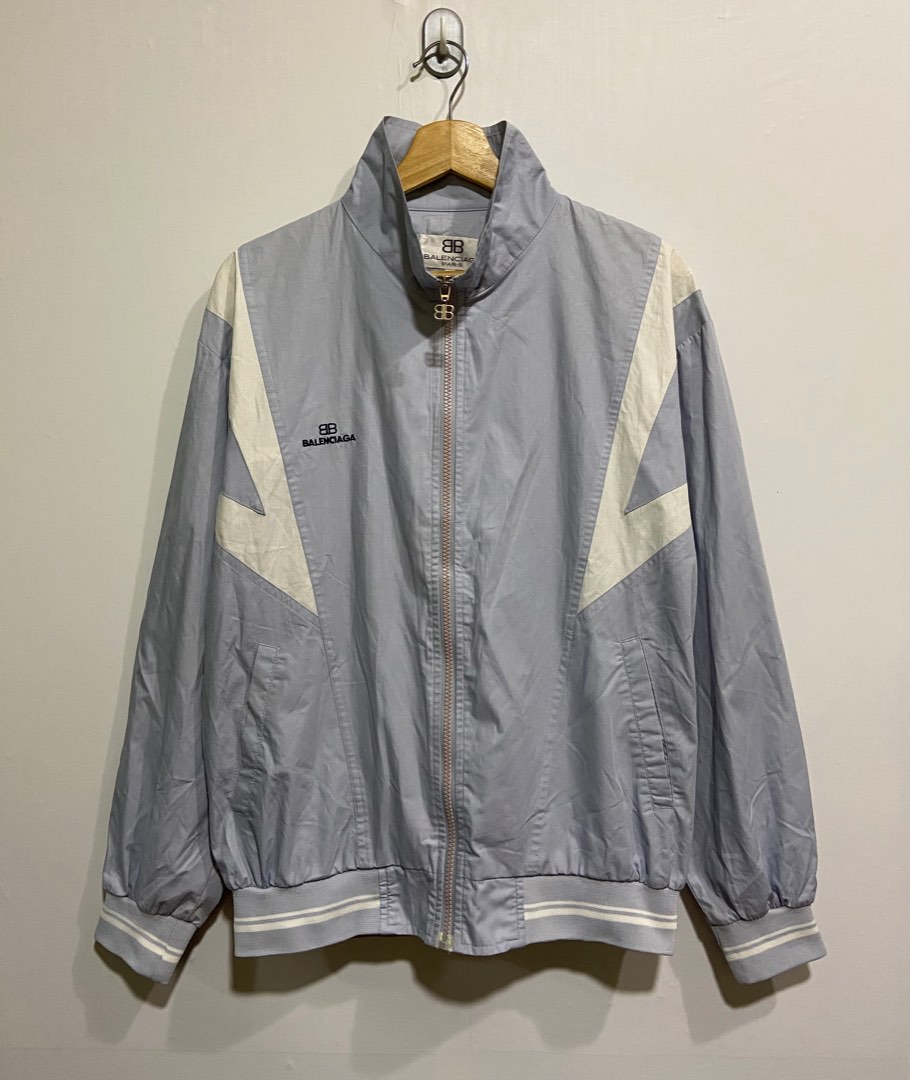 Balenciaga windbreaker hot sale silver