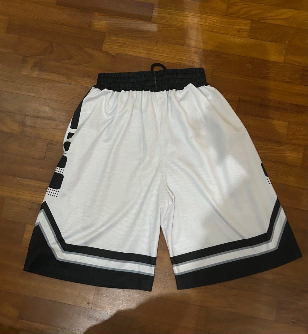White hot sale shorts basketball