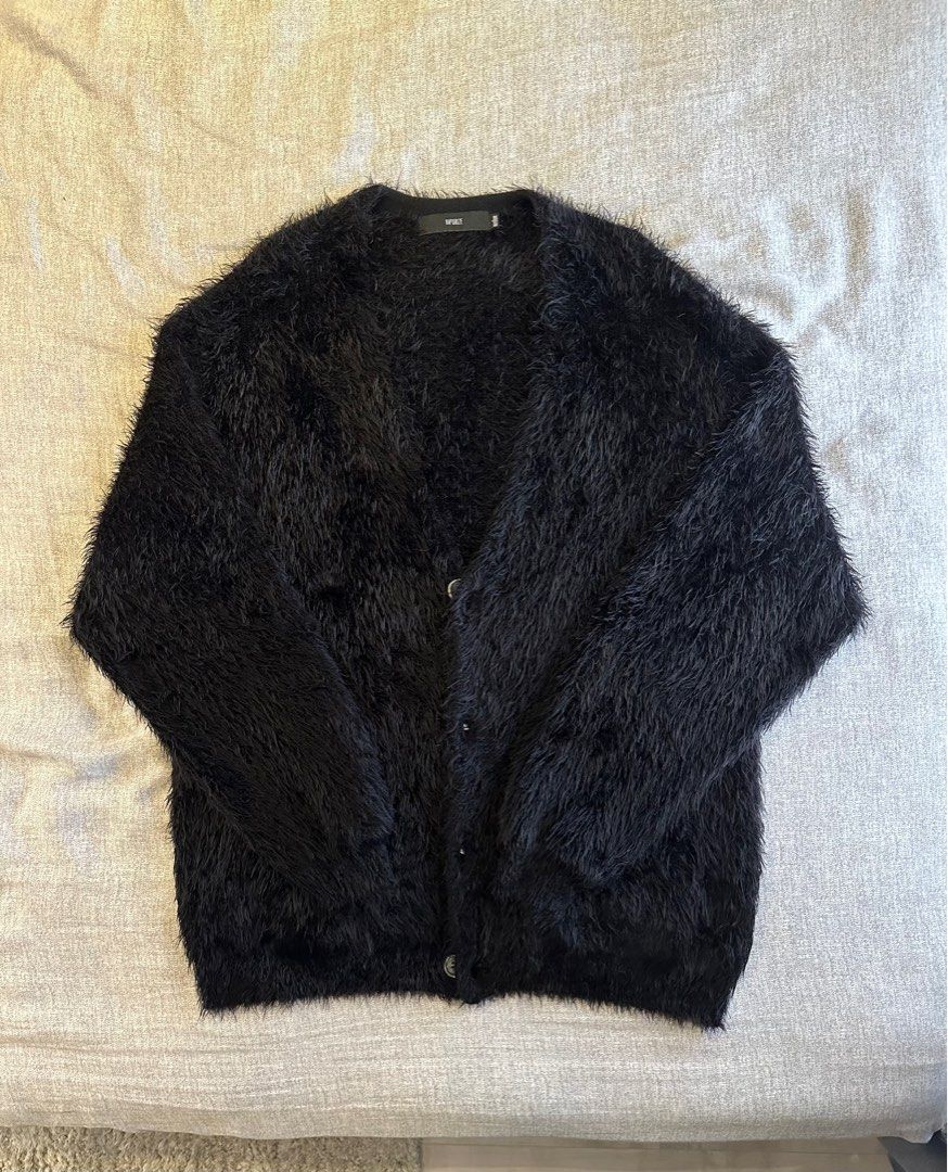 Beams x Vaporize Feather Cardigan / 開襟衫 黑色 M號