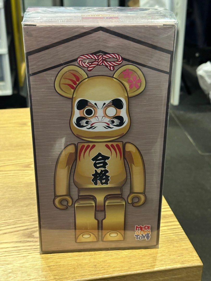 フィギュアBE@RBRICK 達磨 合格 金メッキ 弐 400％ & 100 ベアブリック ...