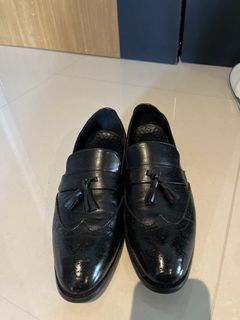 Mens black smart shoes sale on sale