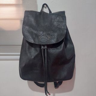 FREE Black leather backpack