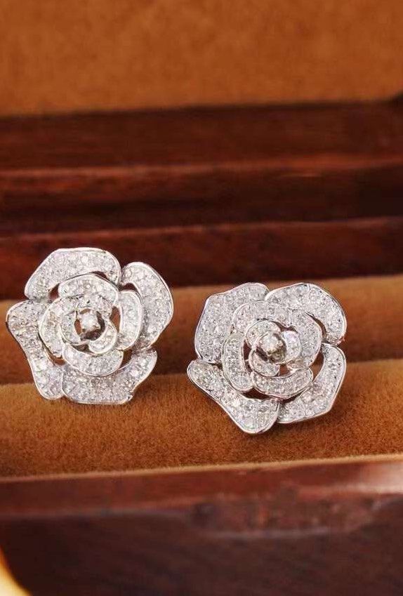 Amairah 0.5 ct. t.w. Lab Grown Diamond Stud Earrings 14k White Gold Round  Shape Prong Set with Push Backs (Butterfly Backs) | BJ's Wholesale Club