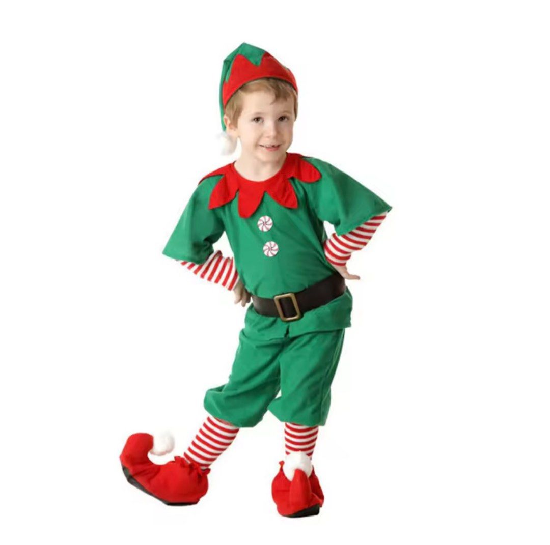 BN Christmas Xmas Elf Costume for Boys Babies Kids Babies