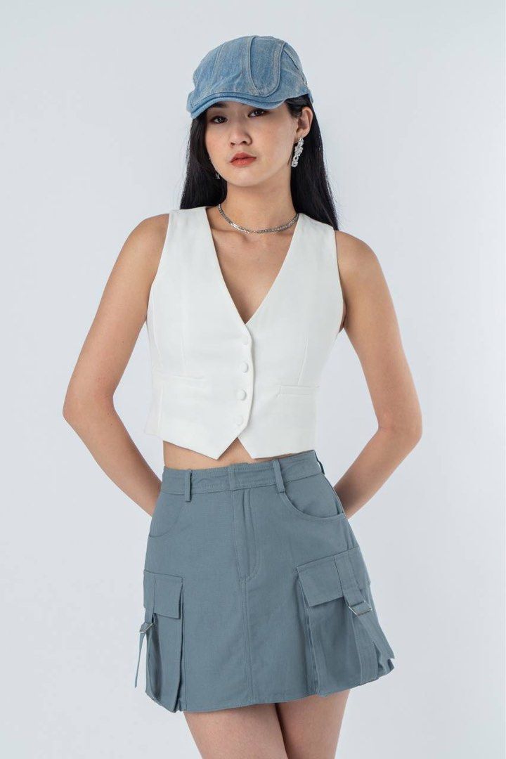 Haul Denim Skirt in Medium Wash