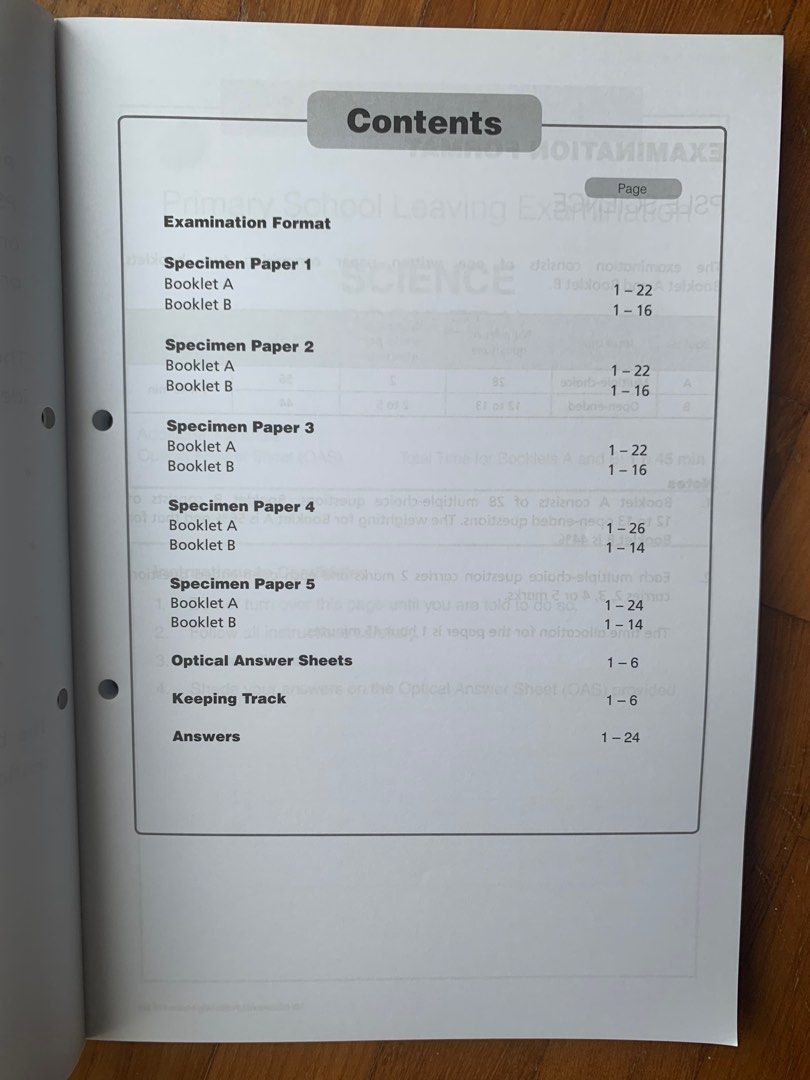 Brand New PSLE Science Specimen Papers, Hobbies & Toys, Books ...