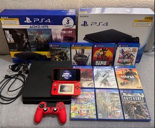BUNDLE: PS4 Slim 500gb with physical games