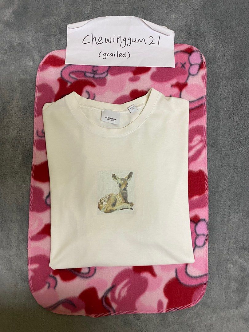 Burberry Bambi Tee Men s Fashion Tops Sets Tshirts Polo