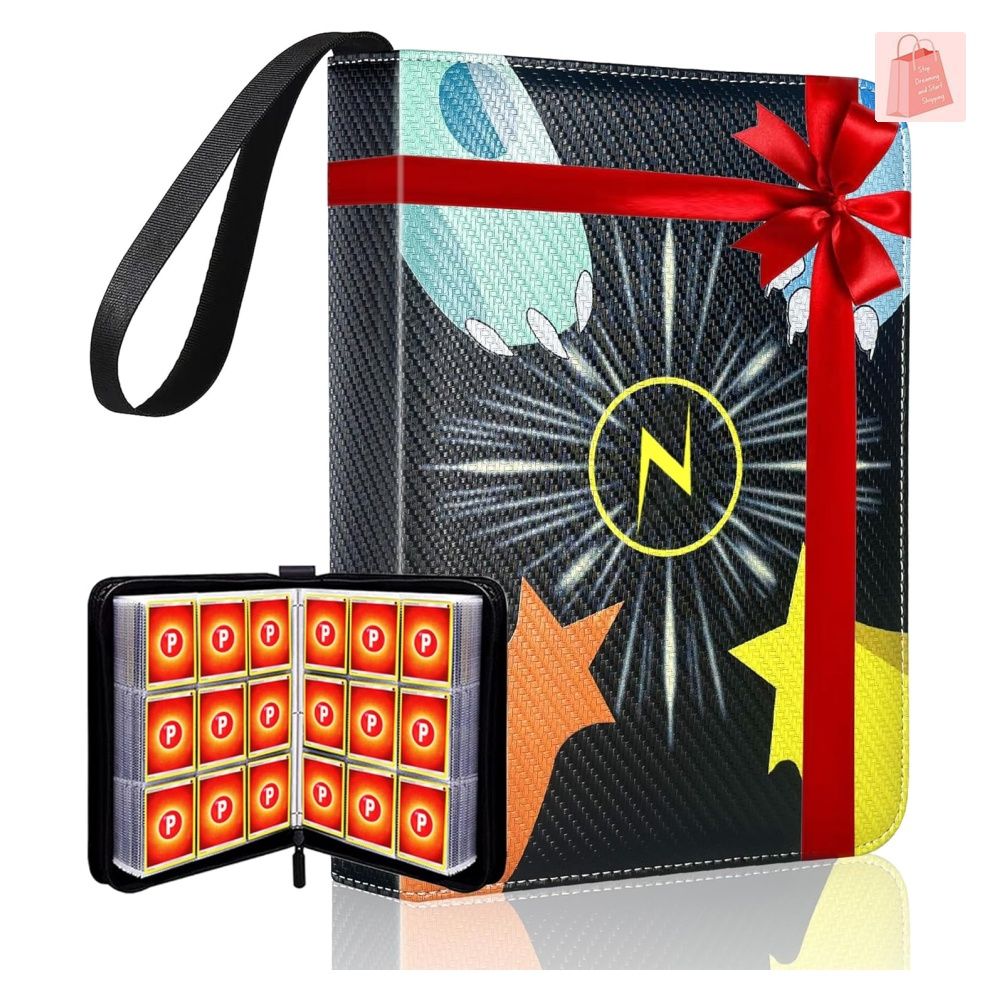 pokemon card holder binder amazon Amazon.com: Vault X 9 Pocket Zip Binder, 360 Cards, Exo-Tec Material, 20  Side-Loading Pages (Black) : Toys & Games main image 0
