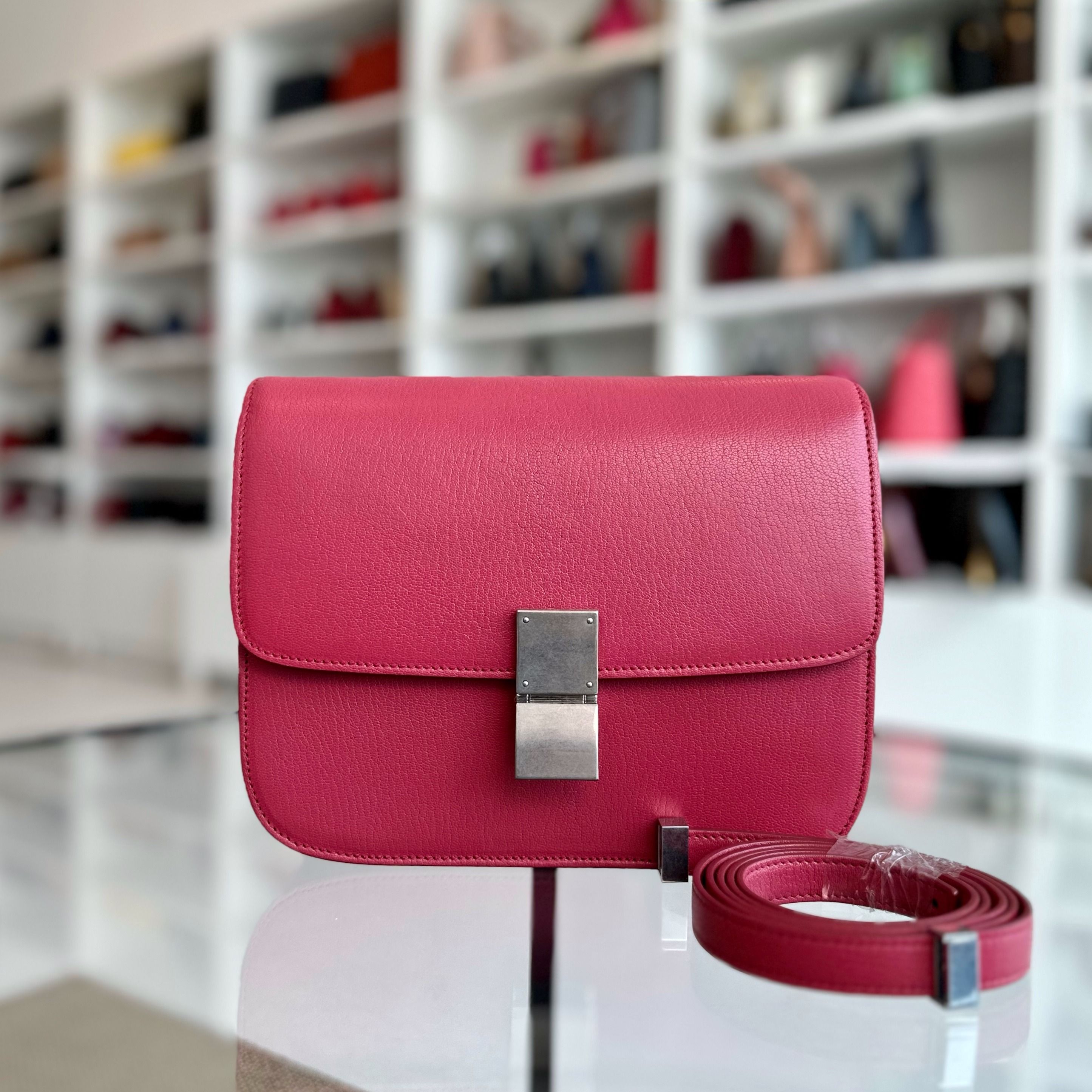 Celine discount pebbled leather