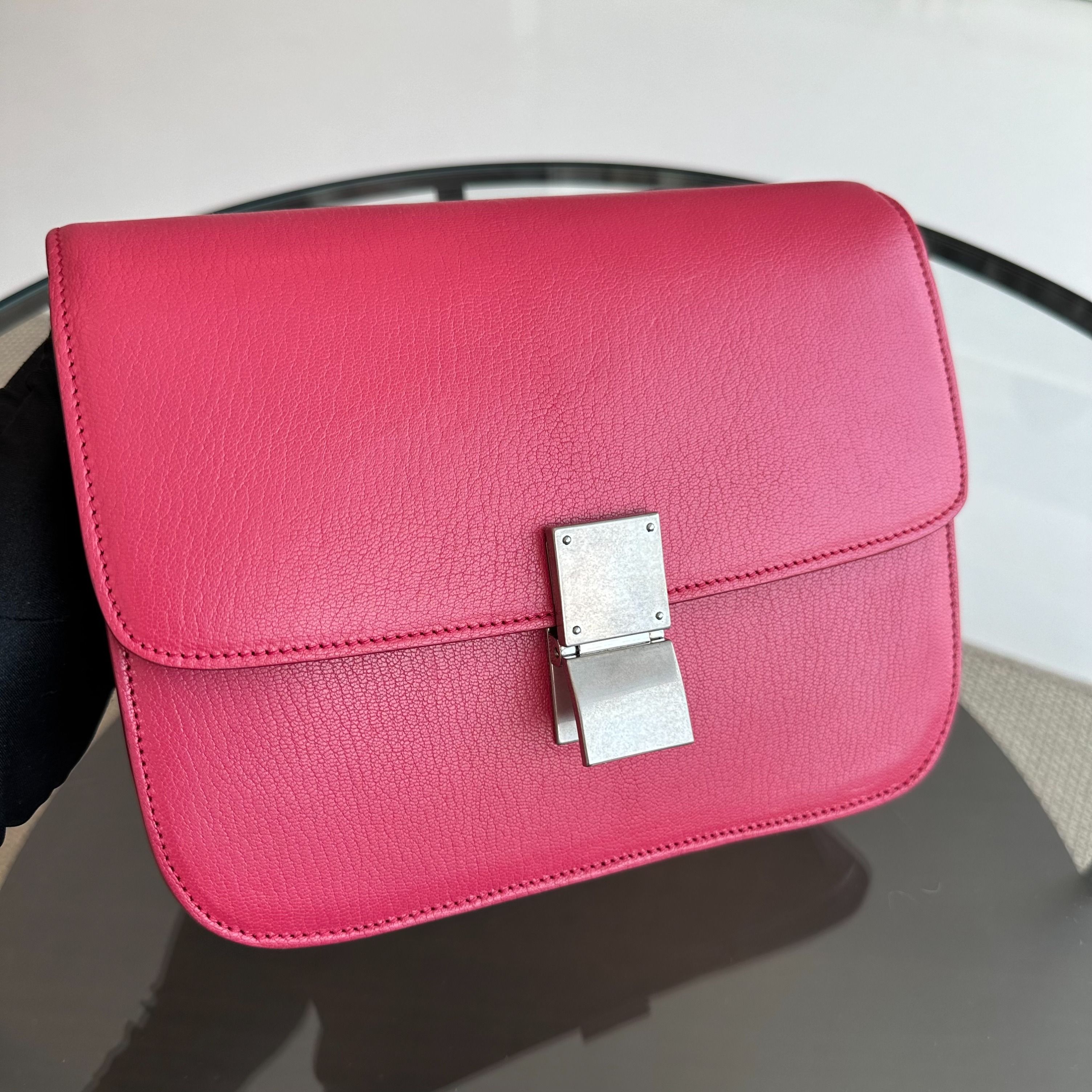 Celine sales pebbled leather