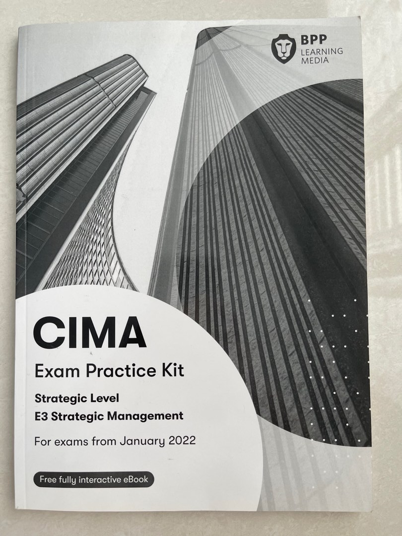 CIMA Strategic Management E3 Exam Practice Kit (Original) Hobbies