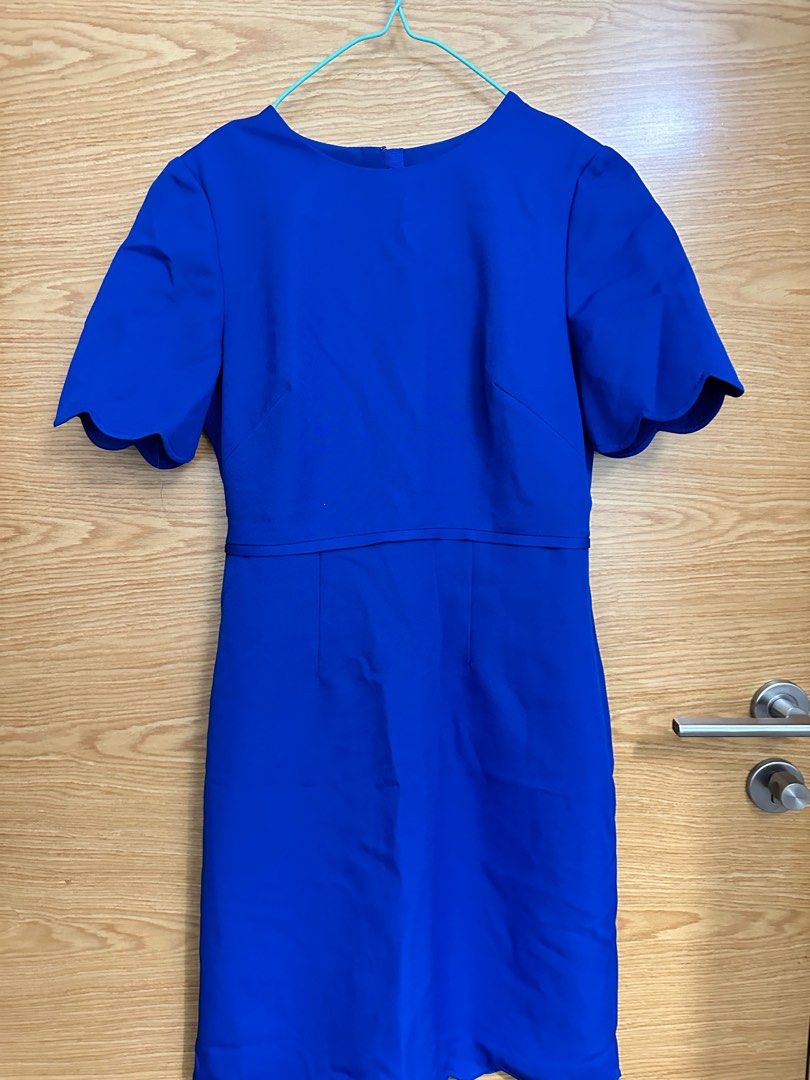 Hobbs cobalt blue dress online