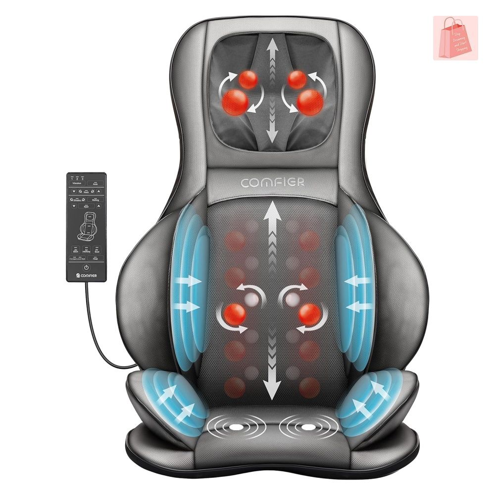 Comfier Neck and Back Massager with Heat Shiatsu Massage Chair