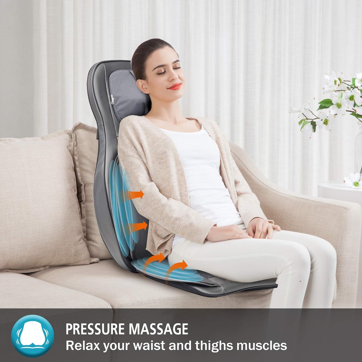 Mo Cuishle Shiatsu Neck & Back Massager Pillow with Heat, Health &  Nutrition, Massage Devices on Carousell