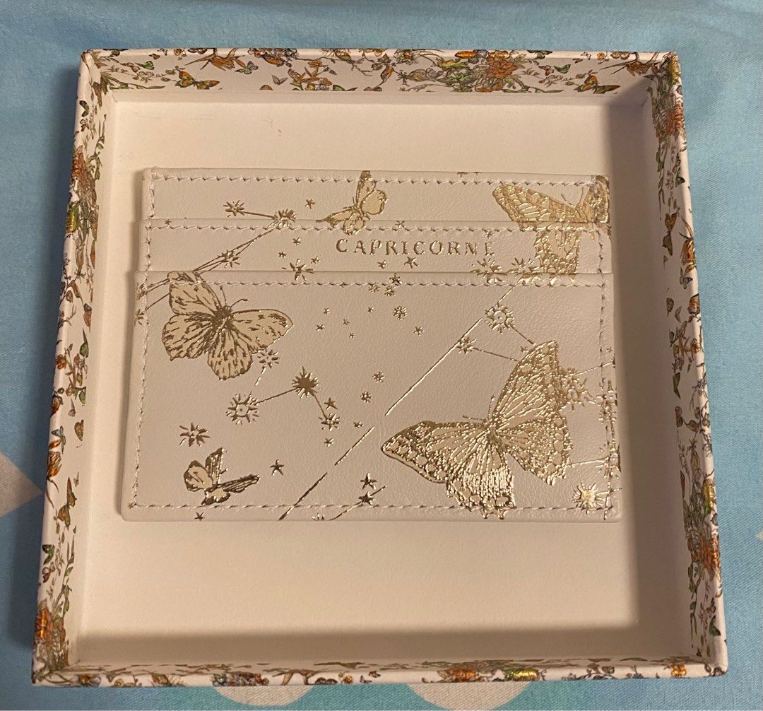 Dior cardholder （butterfly zodiac print 卡片套蝴蝶）, 名牌