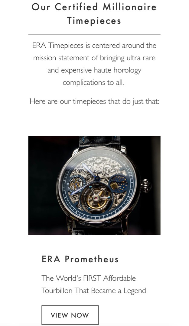 Era on sale tourbillon review