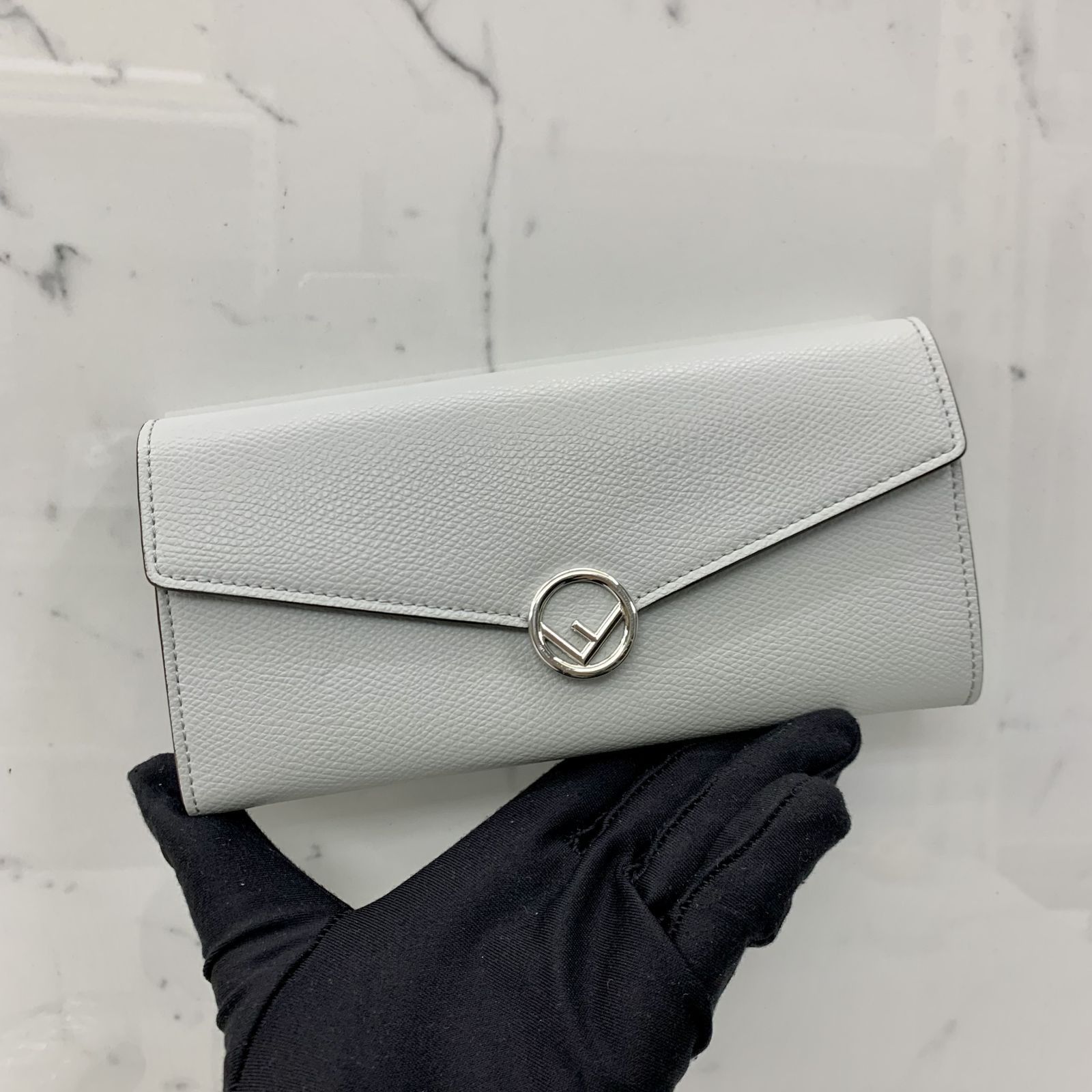 FENDI 8M0251 GREY LONG WALLET 237040959 WE Luxury Bags Wallets on Carousell