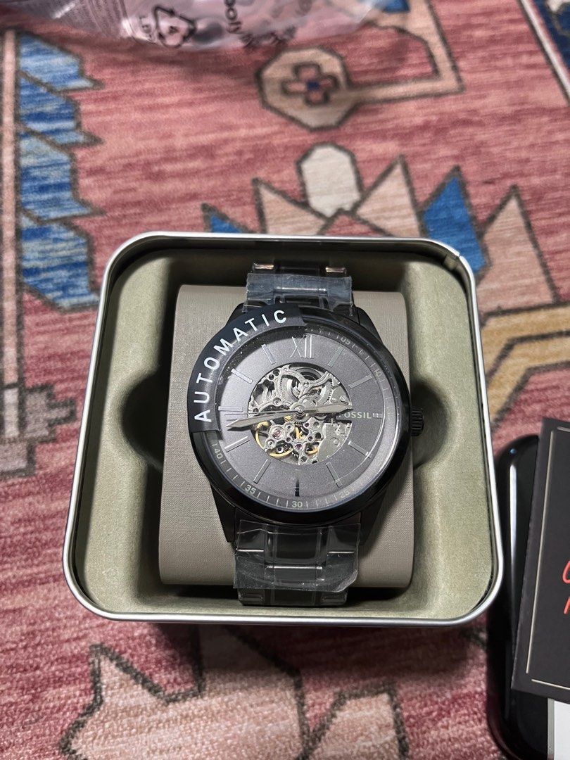 48mm flynn automatic sale gunmetal stainless steel watch