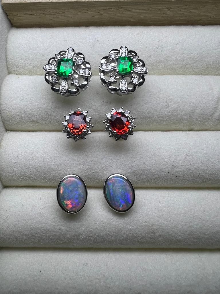 Gemstone earrings Women s Fashion Jewelry Organisers Earrings