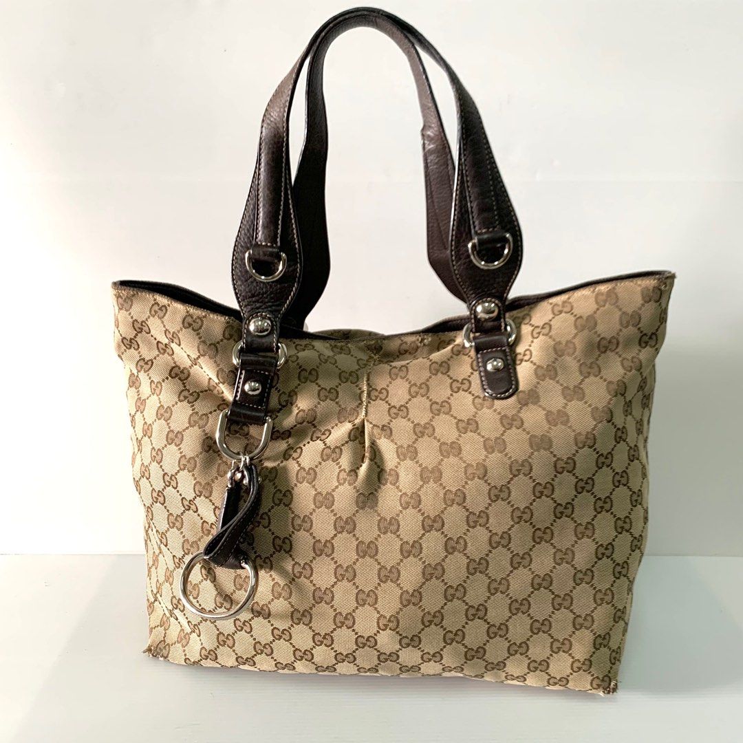 Gucci monogram large top tote