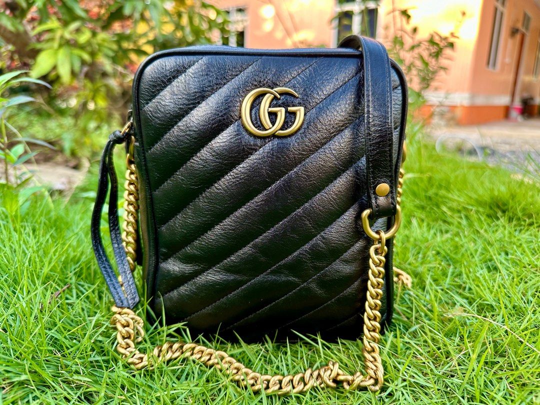 Gucci marmont sales chain shoulder bag