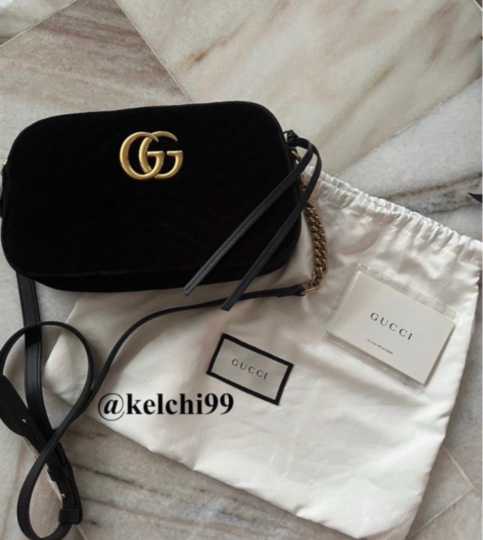 Gucci marmont best sale camera bag velvet