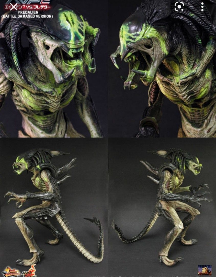 Hot Toys Alien vs Predator Requiem Predalien ( Battle Damaged) MMS 55