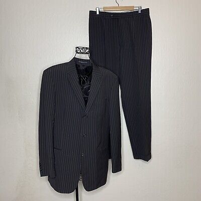 Hugo Boss Suit Colombo Striped Two Piece in Black