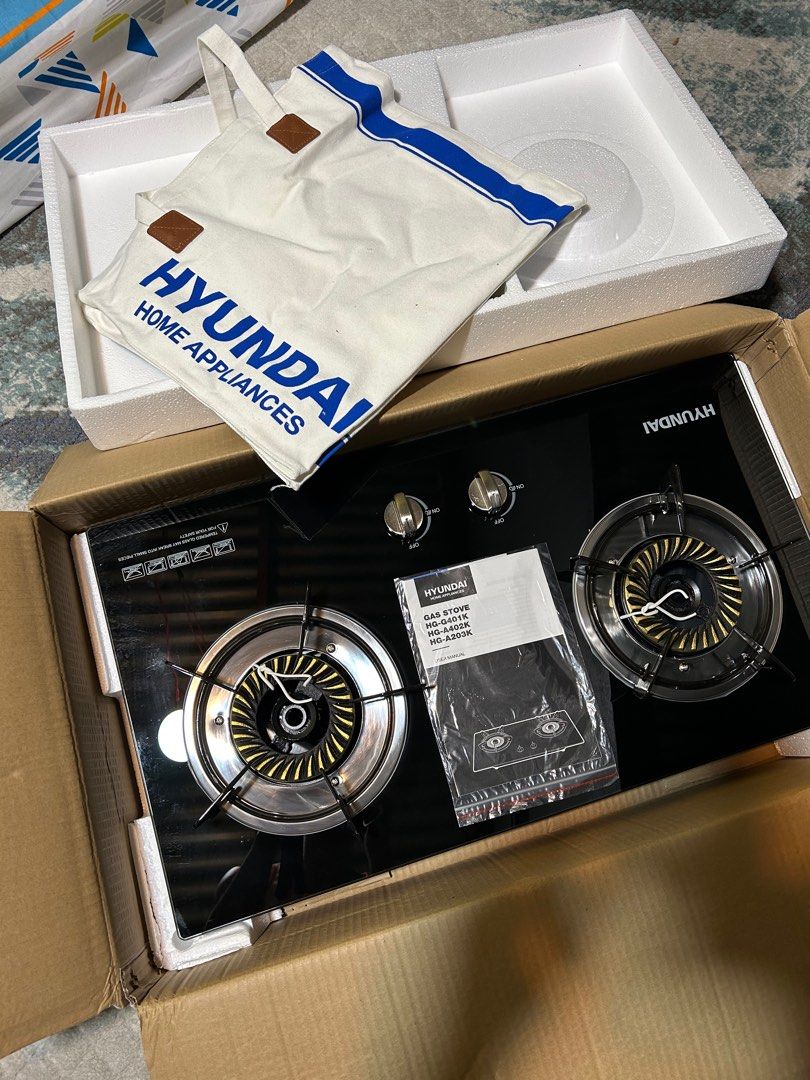 Hyundai Gas Stove Tempered Glass, TV & Home Appliances, Kitchen