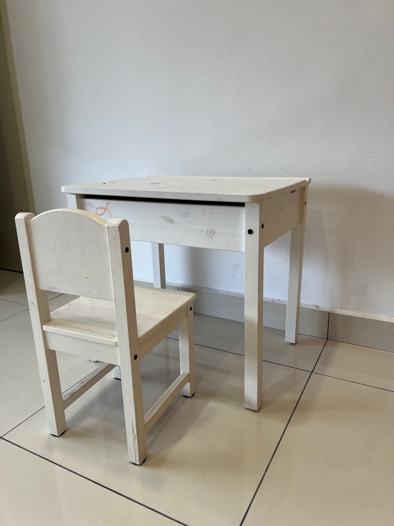 IKEA Preschooler table & chair, Babies & Kids, Baby Nursery & Kids