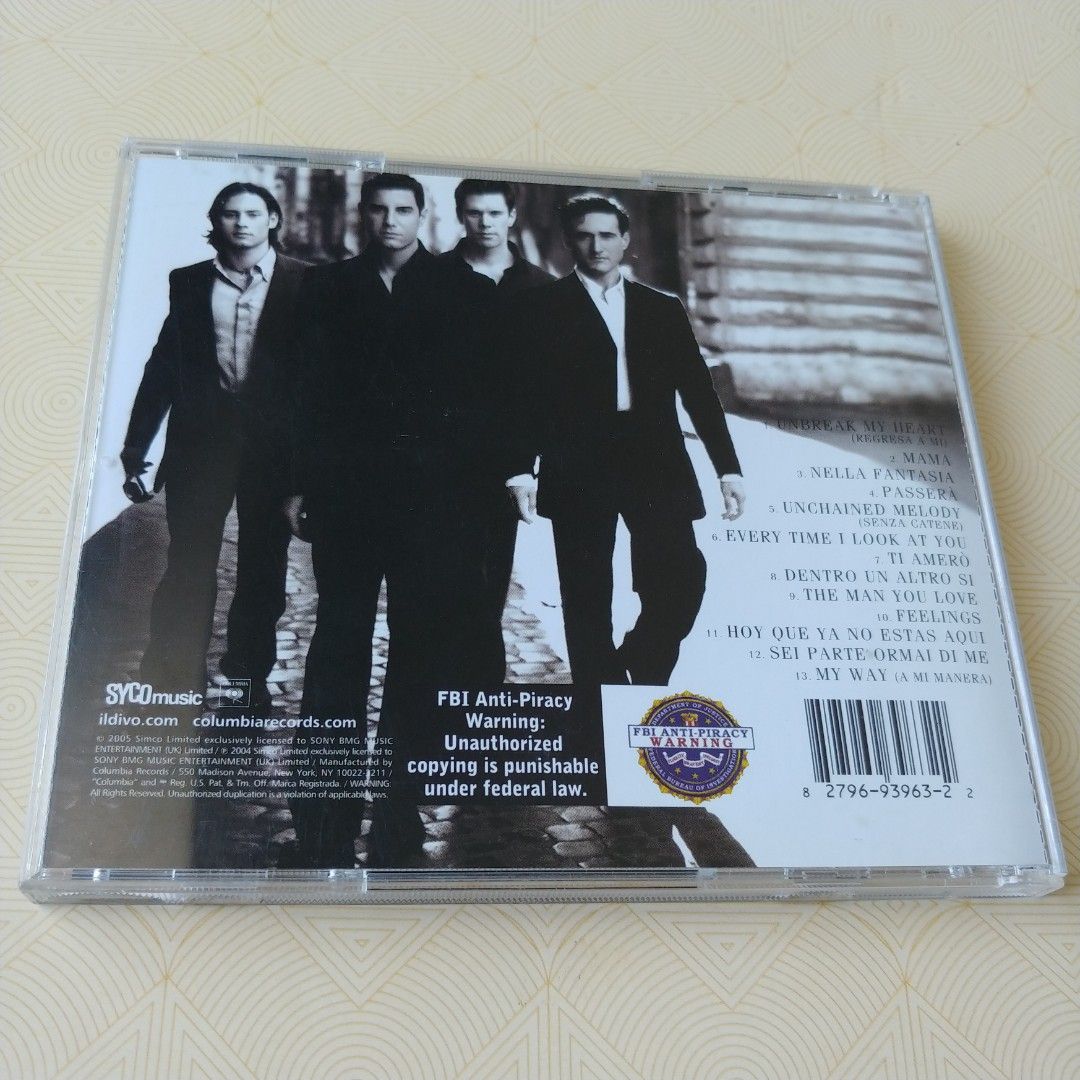 イルディーヴォ Il Divo Greatest Hits CD アルバム