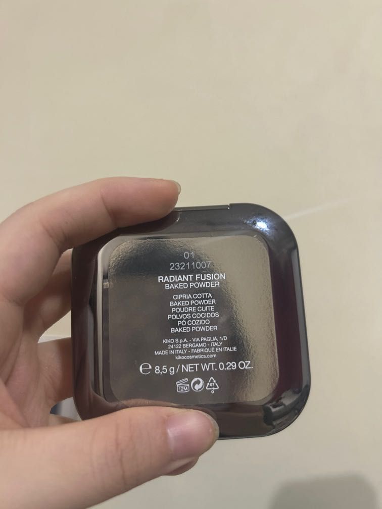 Kiko milano radiant fusion baked powder - 01, Beauty & Personal Care ...