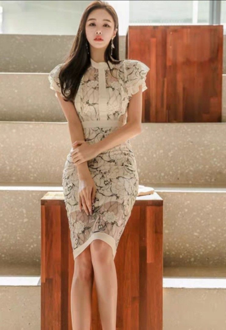 Korean best sale work dress
