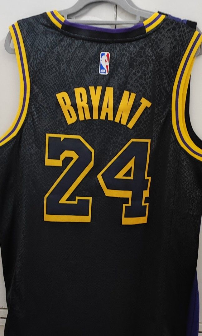 Lakers Kobe Bryant Jersey (Category: Activewear) located in Quezon City. Submitted by sanchezmallory21 (Listing ID 1273805924, Image 2). Description: WTS AS PACK ONLY❗ Lakers Kobe "Black Mamba" & "Purple Away"Jersey Swingman Edition Size: Medium (But can fit Large because of it's sizing) Condition: Used twice only (Super Excellent Condition) Price: 900 ONLY‼️ **High Quality Copy.