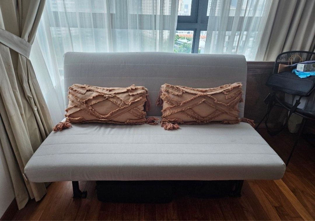Lightly Used Ikea Lycksele 2 Seater Sofa Bed, Furniture & Home Living
