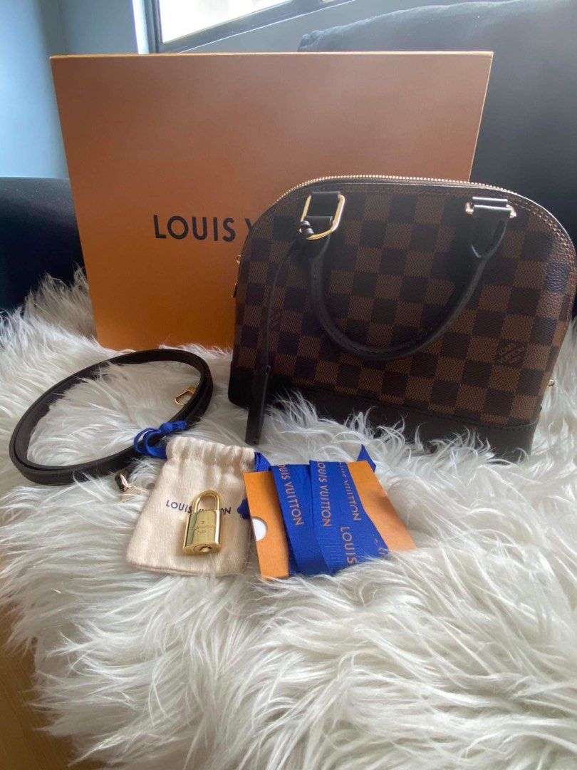 Louis Vuitton Alma BB Damier Ebene Canvas (Category: Luxury Bags & Wallets) located in Cainta. Submitted by estrelle.shop (Listing ID 1273801600, Image 1). Description: - BRAND NEW ORIGINAL w/ complete inclusions - Item is avail here in PH - Open for 2-3 months layaway - PM for inquiries.