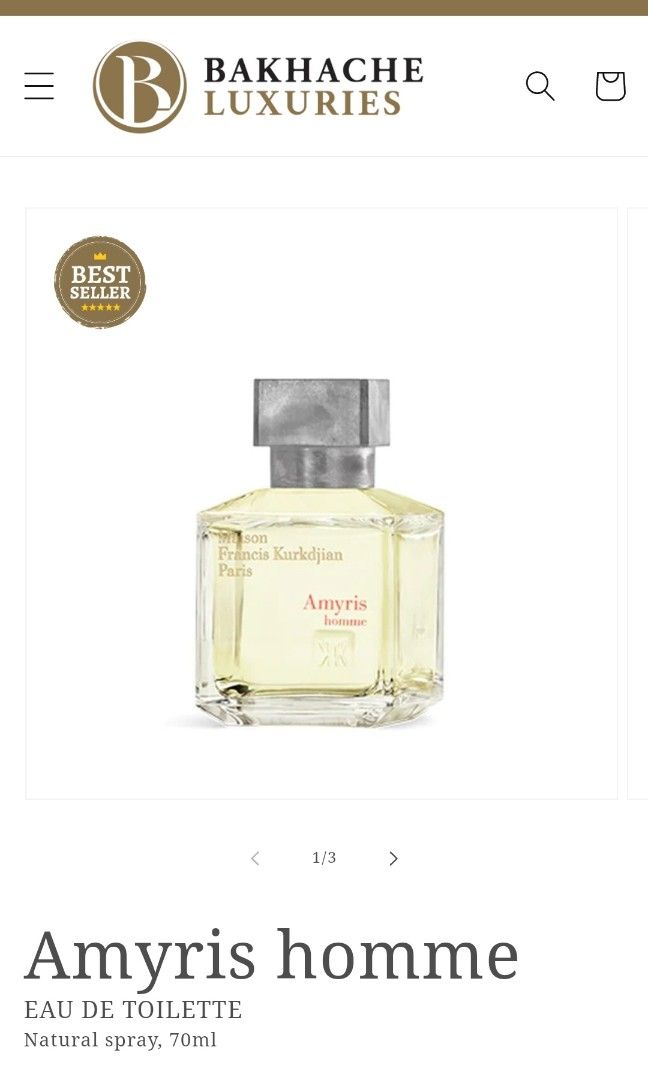NEW Authentic MFK Amyris Homme 70ml Baccarat Rouge 540
